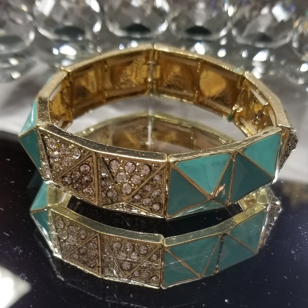 Pyramid Pave Bracelet